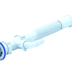 Sifon flexibil cu racord masina de spalat,cu ventil INOX 1"½,cu iesire 40 sau 50